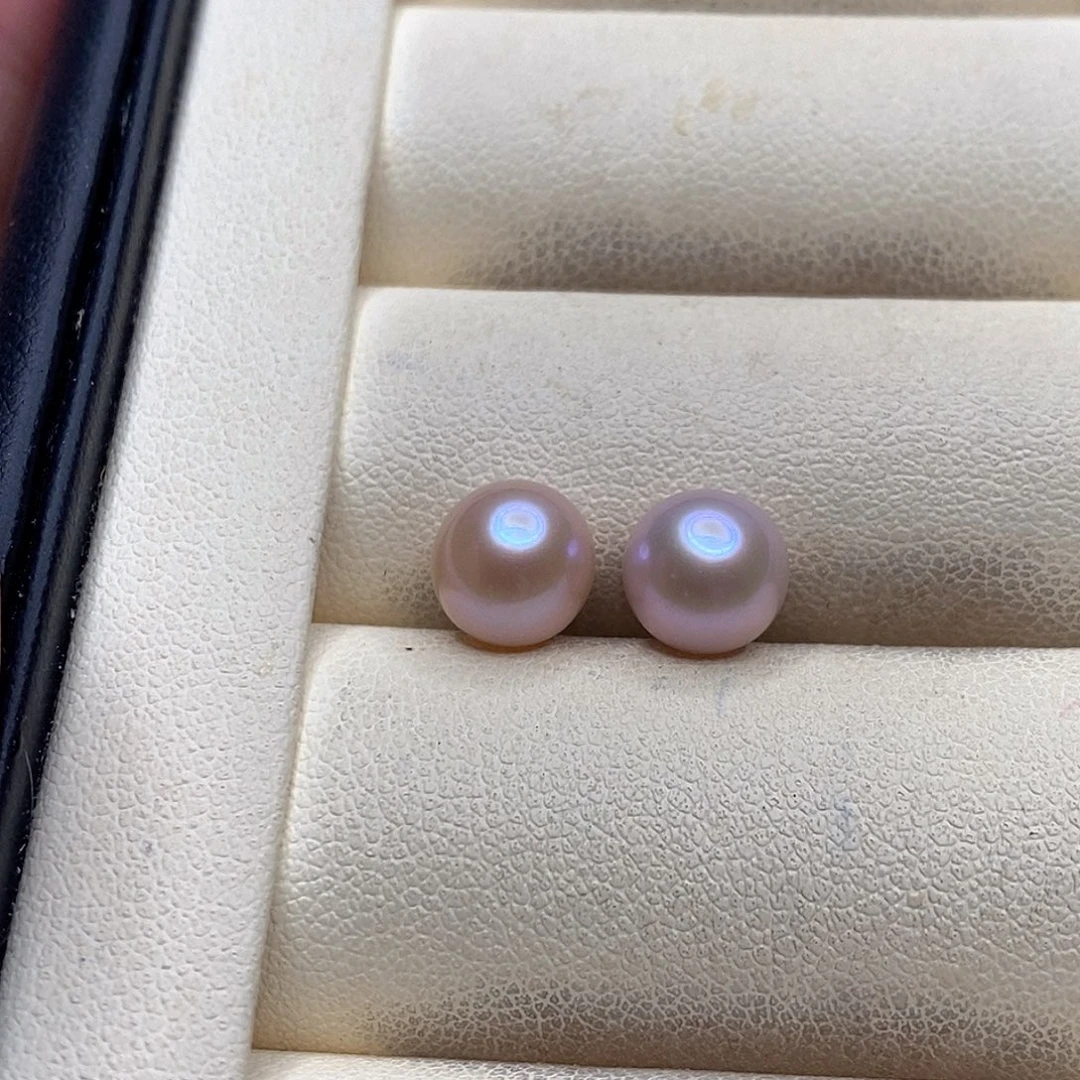 银S925镶嵌耳饰淡水珍珠