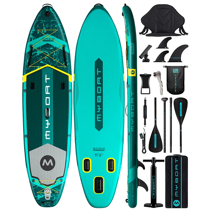 【史低】MYBOAT全能旗舰版充气桨板水上钓鱼板鱼竿支架冲浪座椅