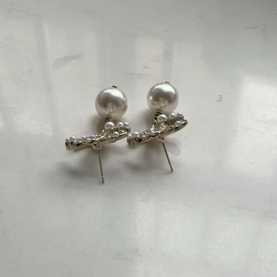 铜合金耳饰 法式复古风气质耳饰837