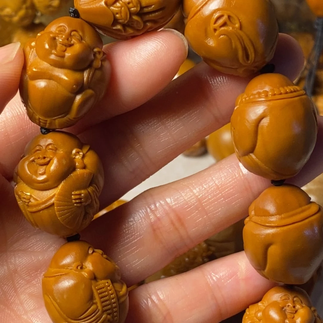 橄榄核手串/手链光面弥勒1.9