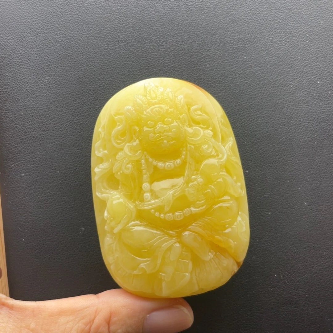 琥珀未镶嵌颈饰天然琥珀蜜蜡