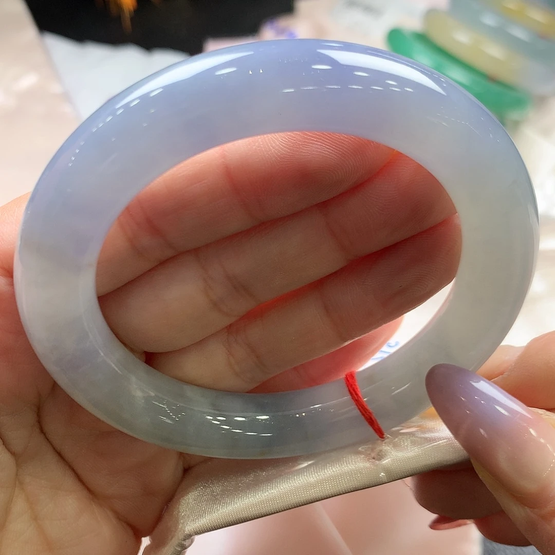 翡翠未镶嵌手镯58.7圆