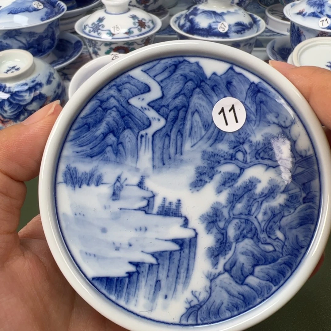 景德镇纯手工纯手绘茶具木木11