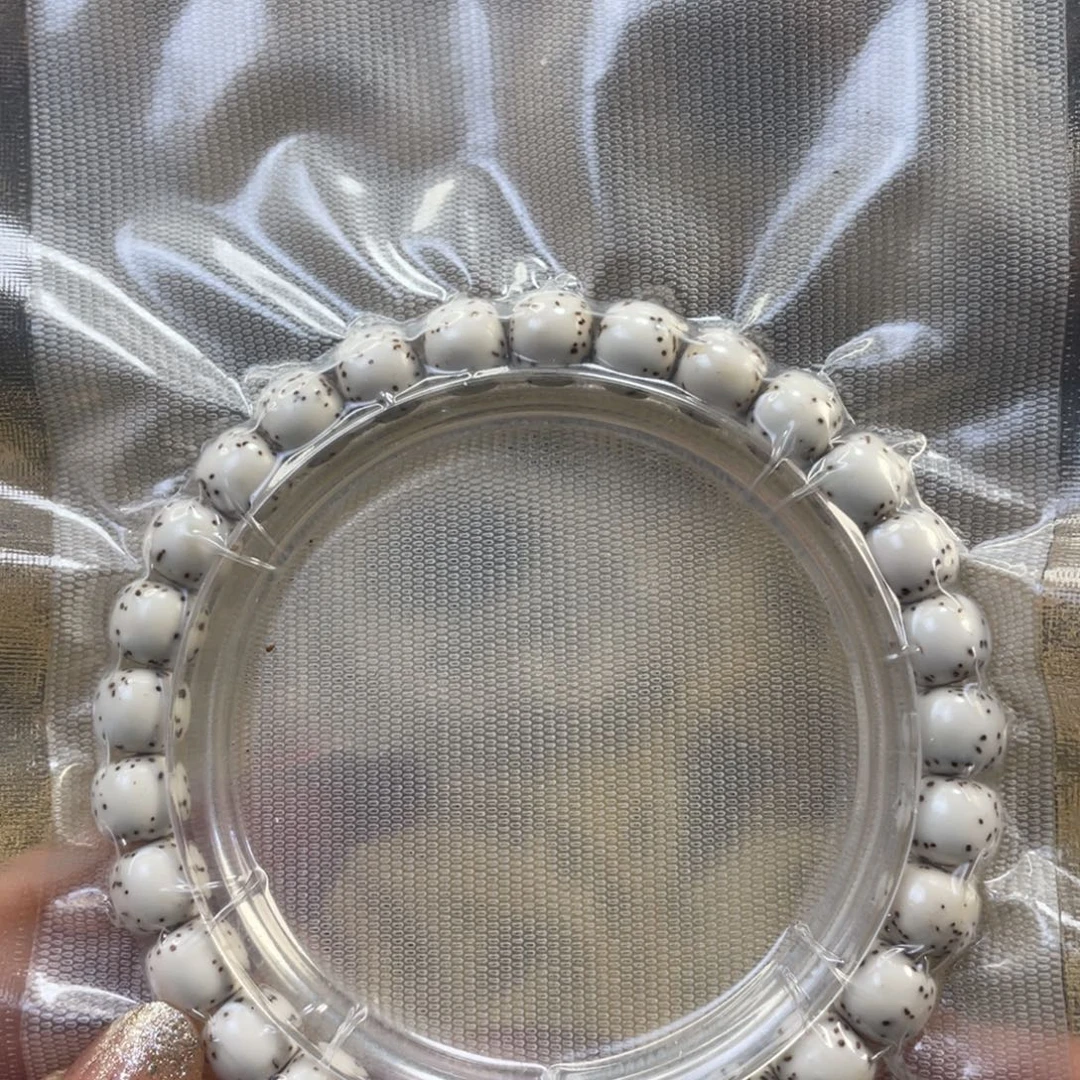 吊坠星月菩提原生态大留白手串尺寸7.8