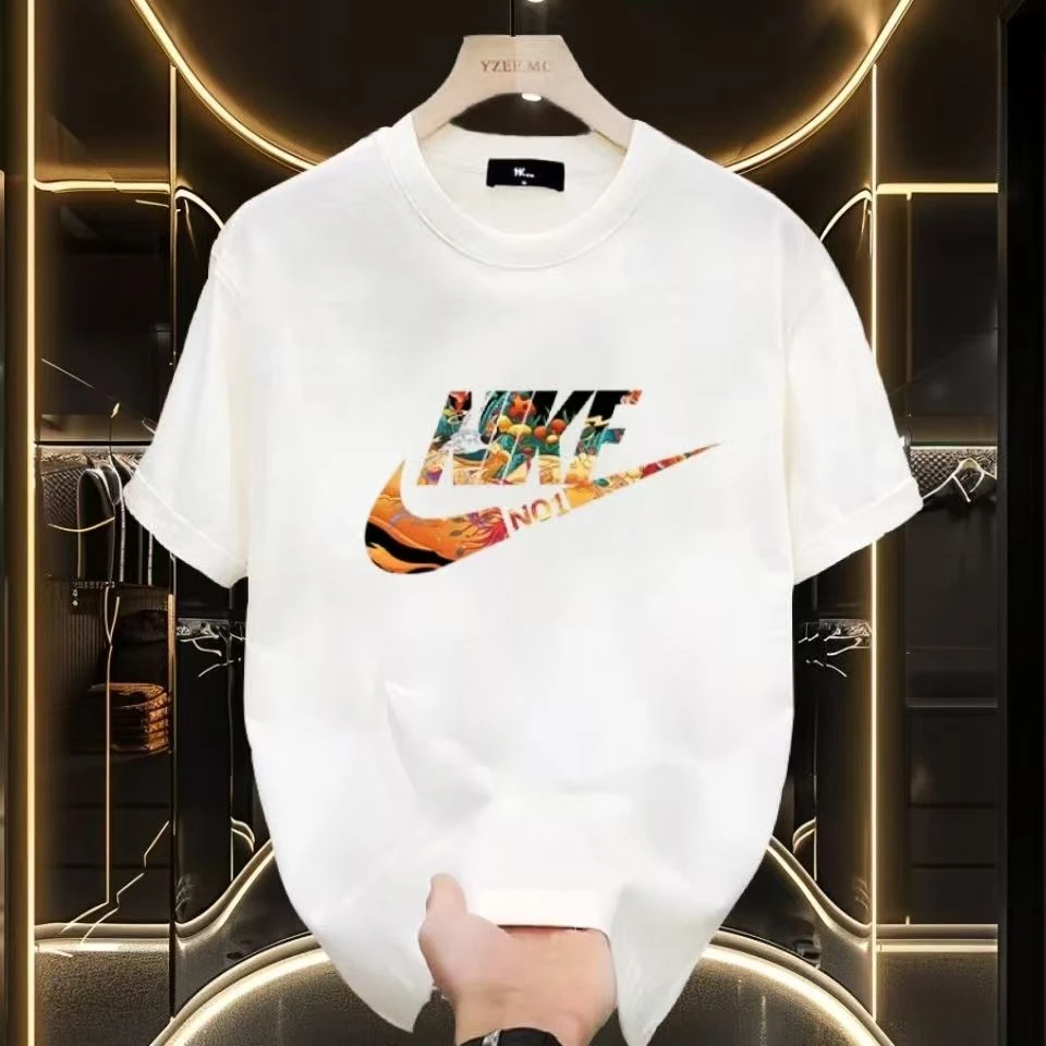 短袖时尚打底衫休闲简约男士短袖T恤情侣白色上衣百搭夏季