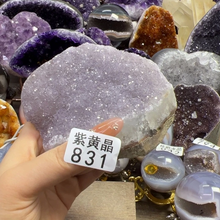 未镶嵌大型摆件（非配饰）紫晶发*发831