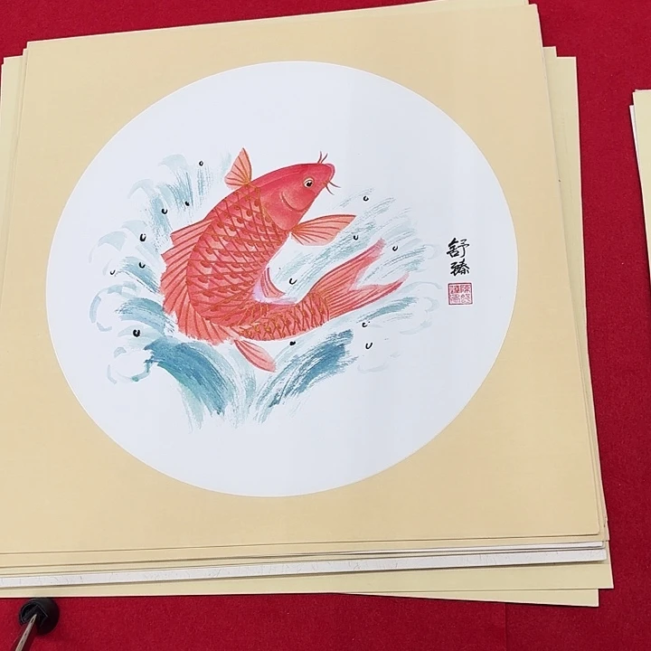 国画花鸟等图案和50.50