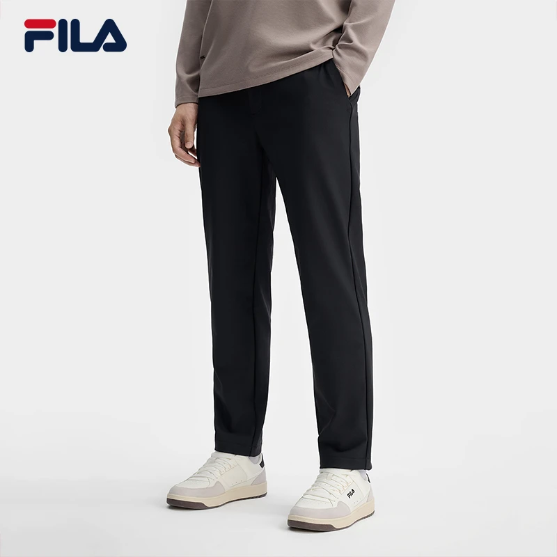 Fila/斐乐男【贴合baby绒休闲裤】新款直筒保暖商务长裤休闲百搭