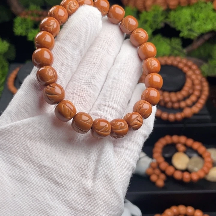 用***9吊坠桃核精品红魔单圈