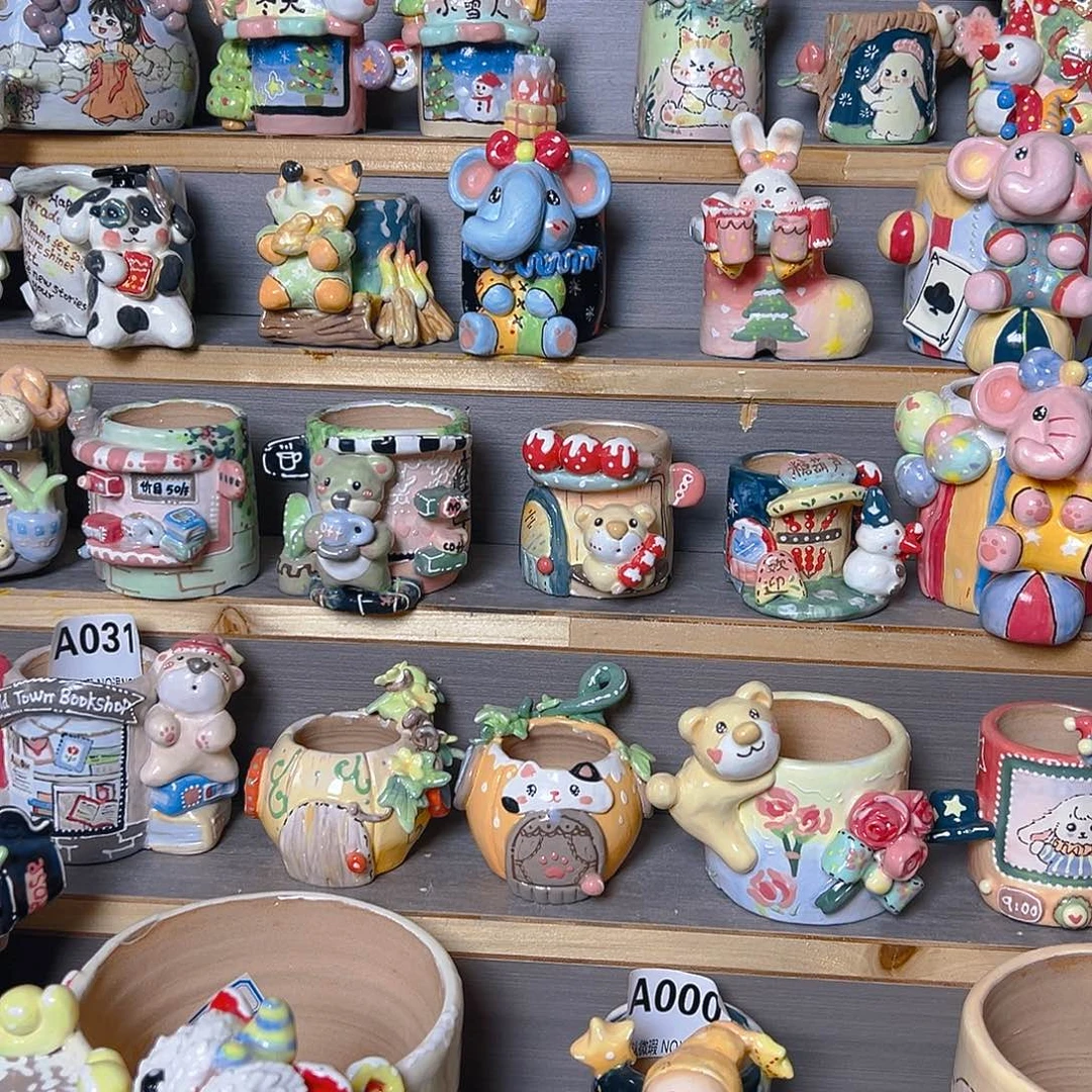 C***r老梧家的手工多肉花盆