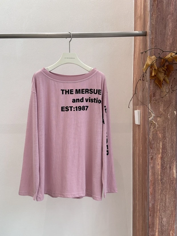 深圳南油高品#kimss家#25年新款美式斜肩字母T恤