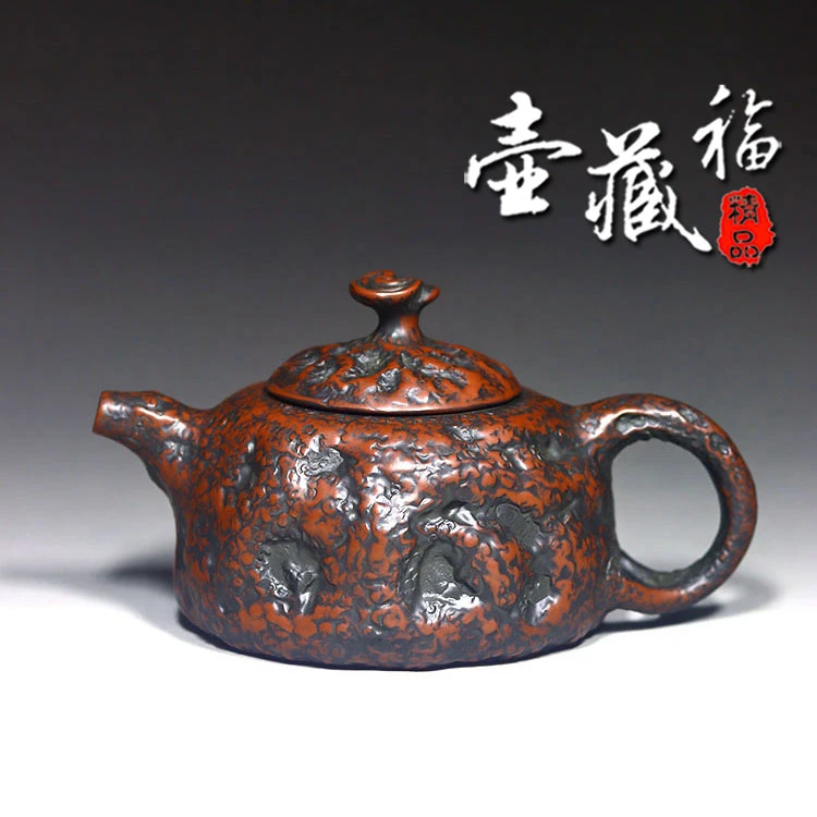 坭兴陶纯手工供春120ml精品手拍纯手工制作复古紫泥家具家用泡茶