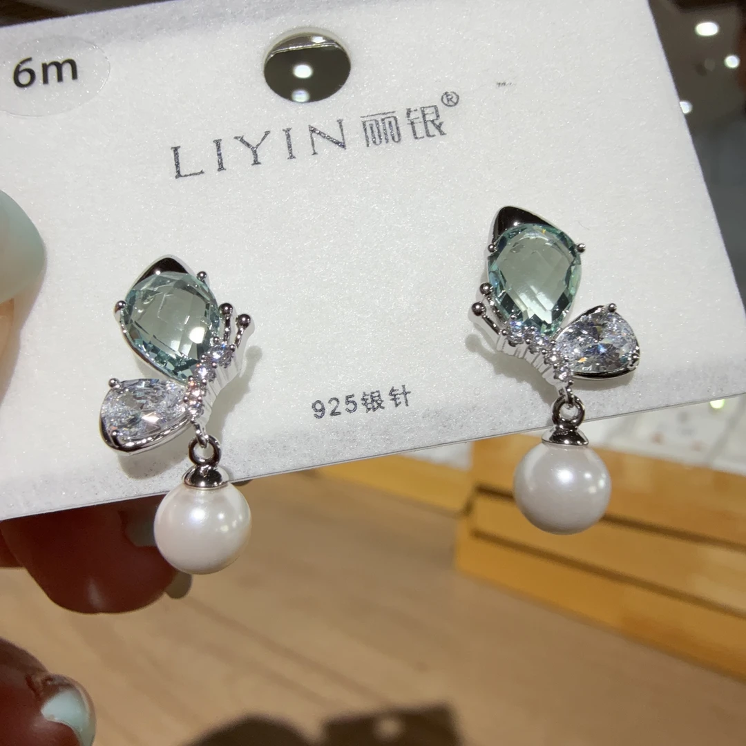 非金属仿珍珠耳饰 丽银精品耳饰B-213