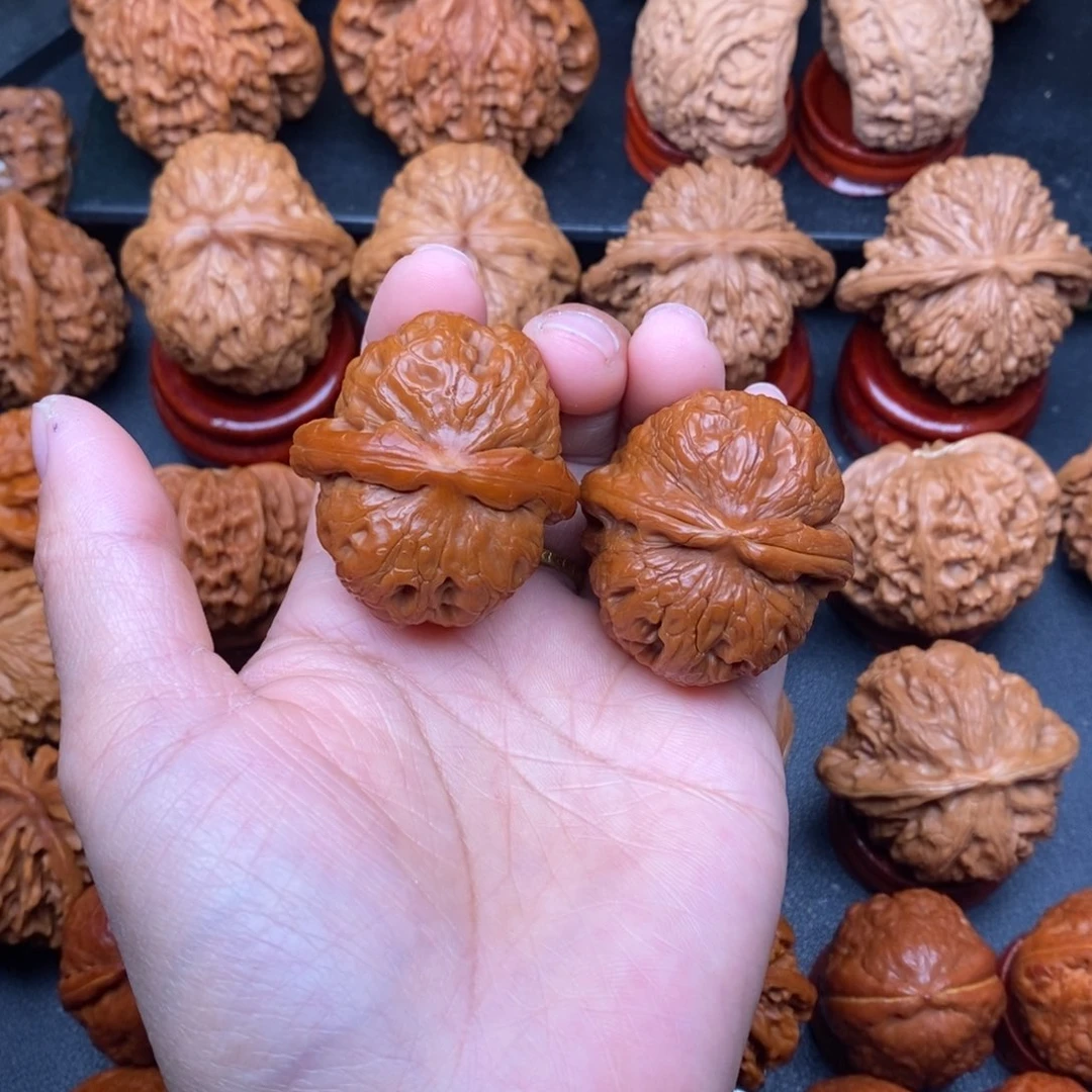 把件文玩核桃39平谷元宝