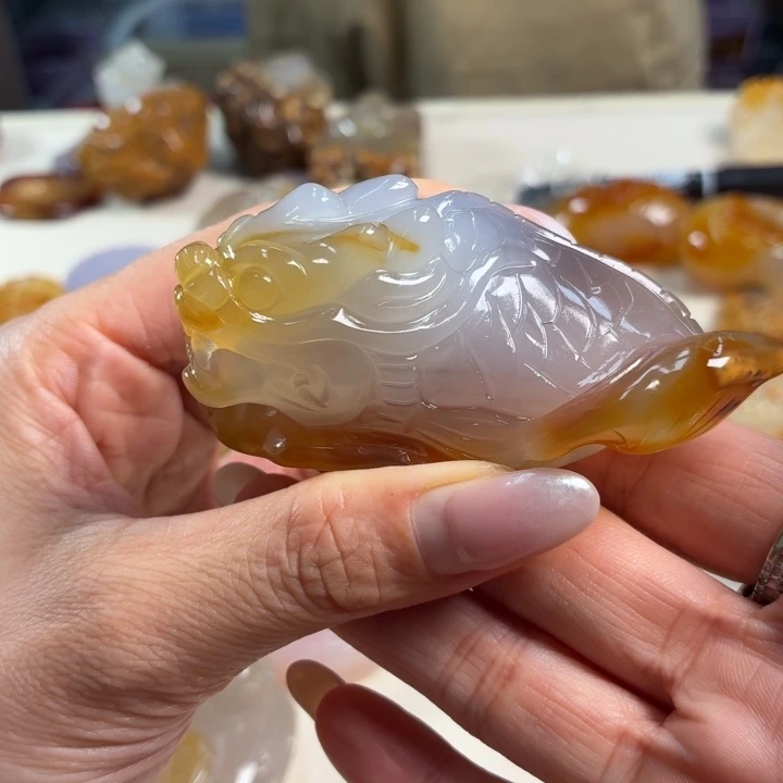 玛瑙/玉髓未镶嵌吊坠(不含链)