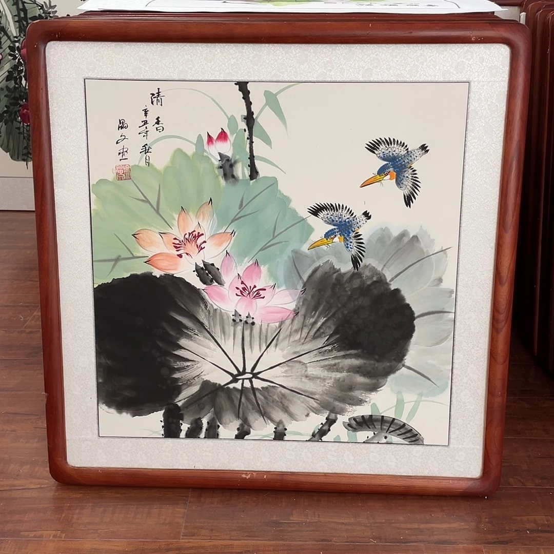 国画带框尺寸63*63厘米
