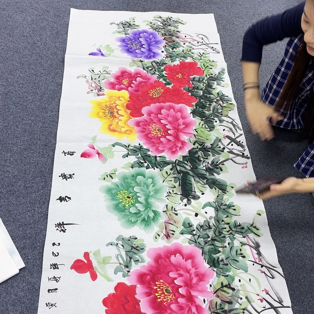 国画作品小姐姐放漏…