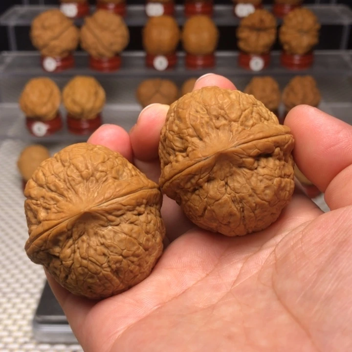 文玩核桃把件6金蟒虎头