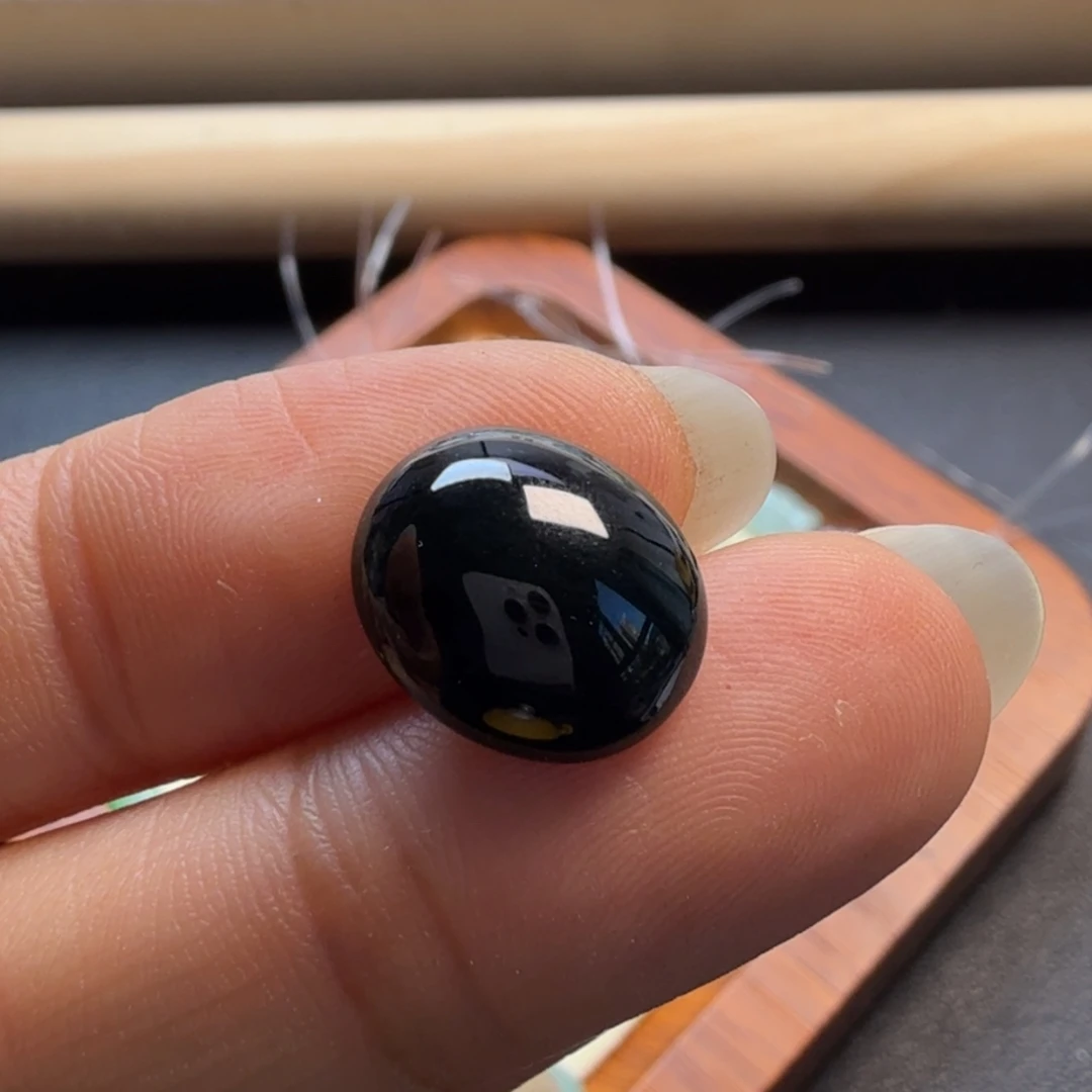 翡翠未镶嵌颈饰直径14.1/12.7