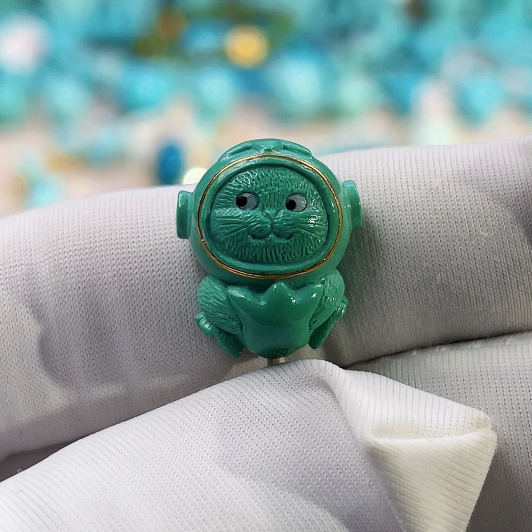 绿松石珠宝奇石未镶嵌