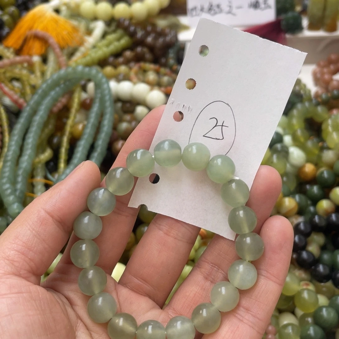 蛇纹石玉手链未镶嵌