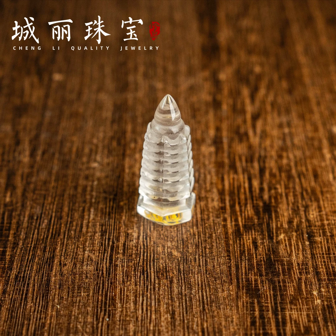 【城丽】七层白水晶文昌塔摆件/个FL-3303