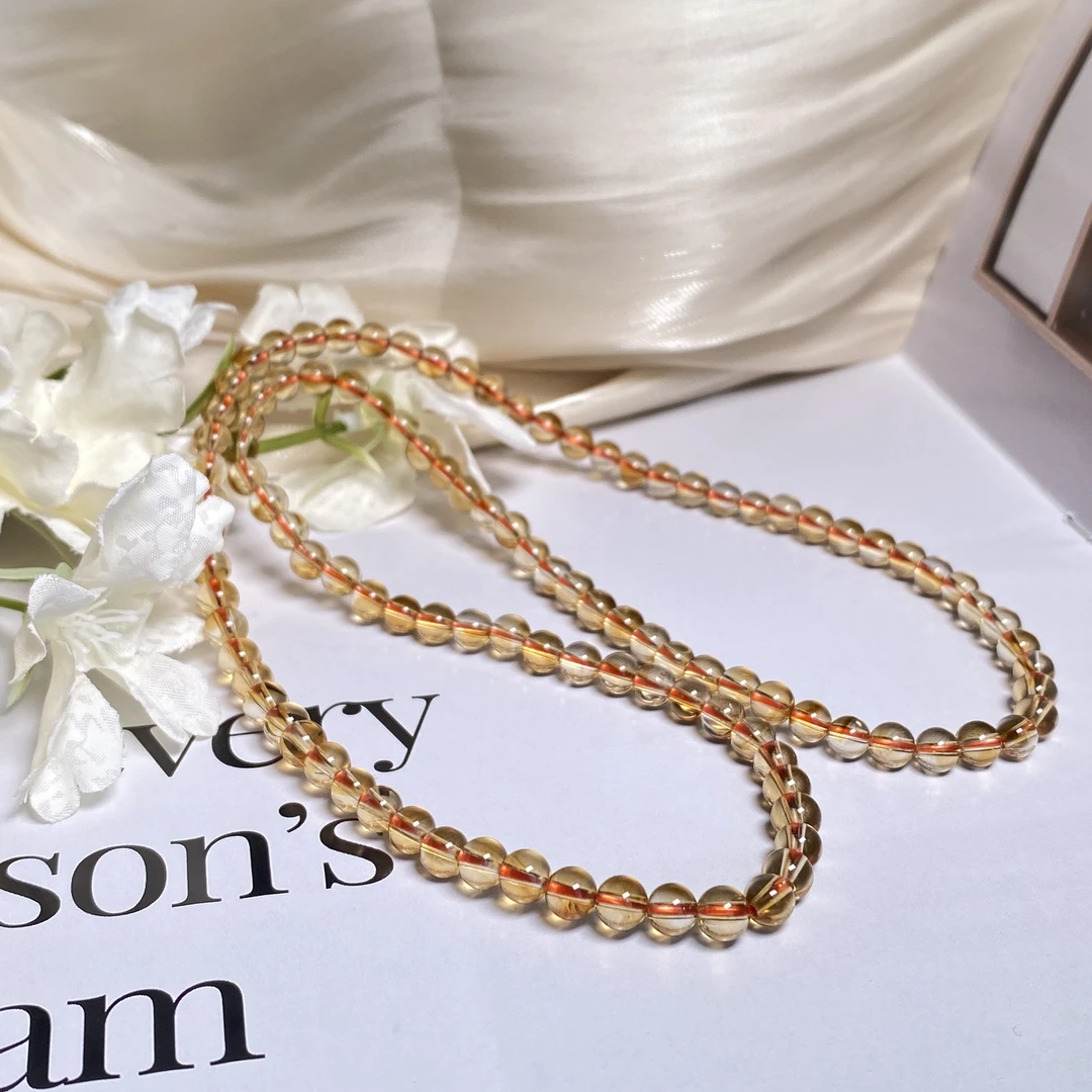 【小北好物】黄塔晶多圈圆珠手串-17QK150X1【多样性发一件】约5mm+