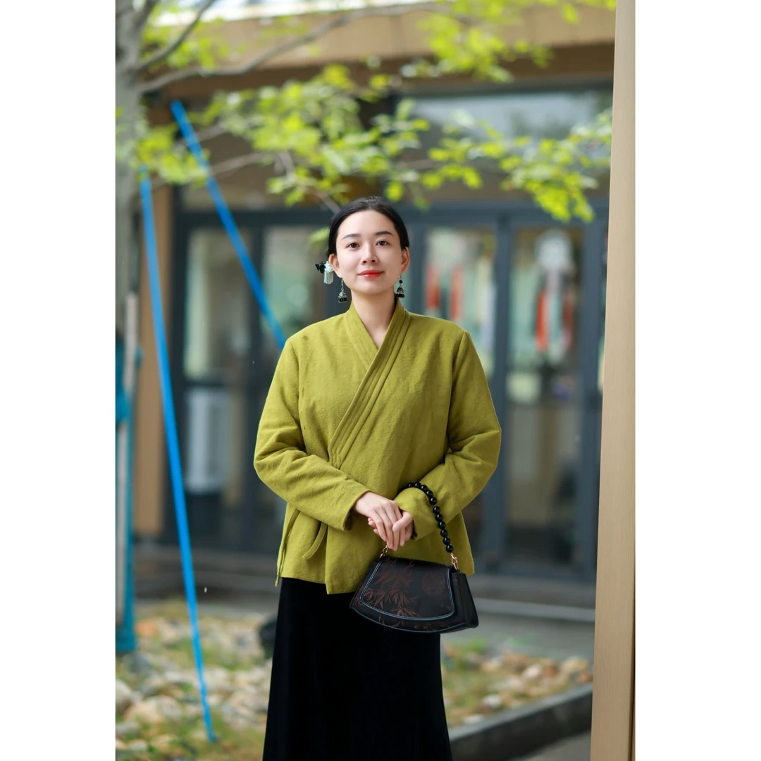 【心如意】秋冬高级感中式汉服加棉加厚碎花外套