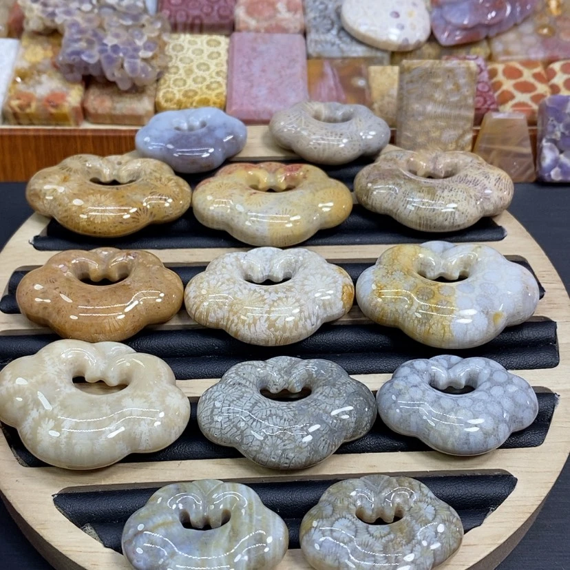 【闪购商品】硅化珊瑚（珊瑚玉）颈饰未镶嵌K8