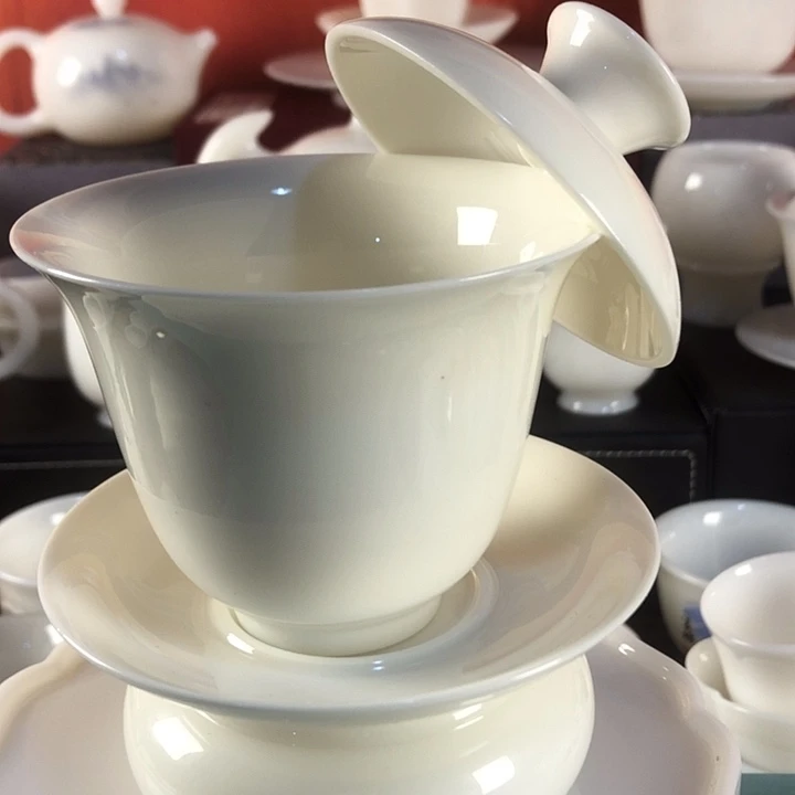 高艺堂三才盖碗可悬停