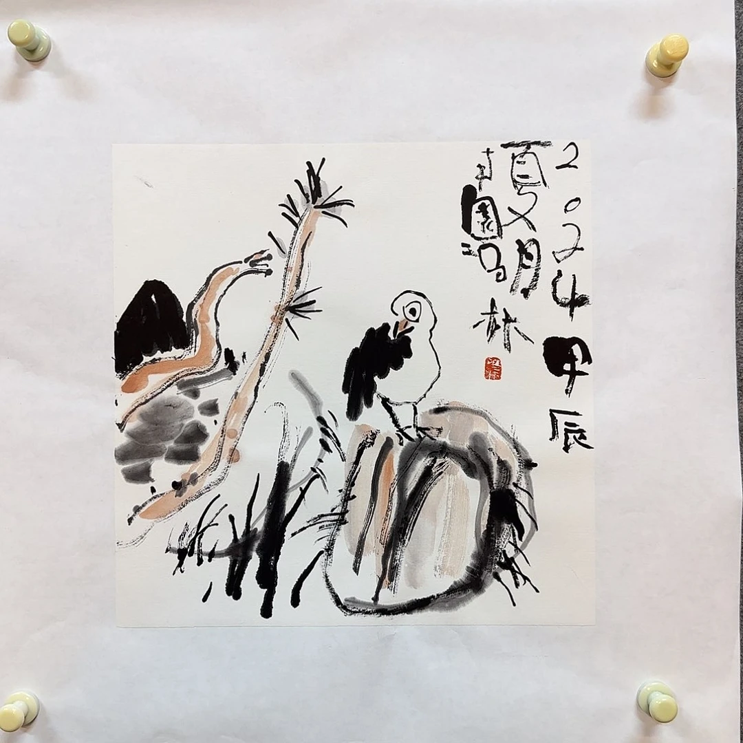 国画冯林老师手绘作品