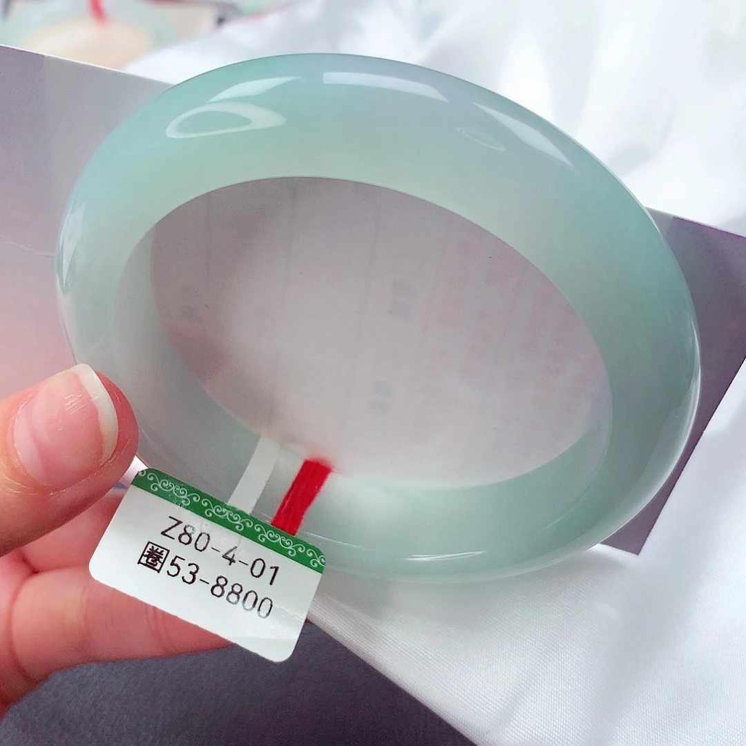 翡翠未镶嵌手镯缅甸天然a货翡翠手镯