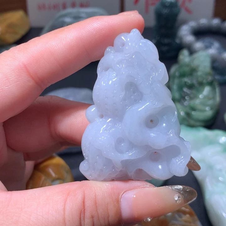 翡翠未镶嵌颈饰保真天然A货翡翠