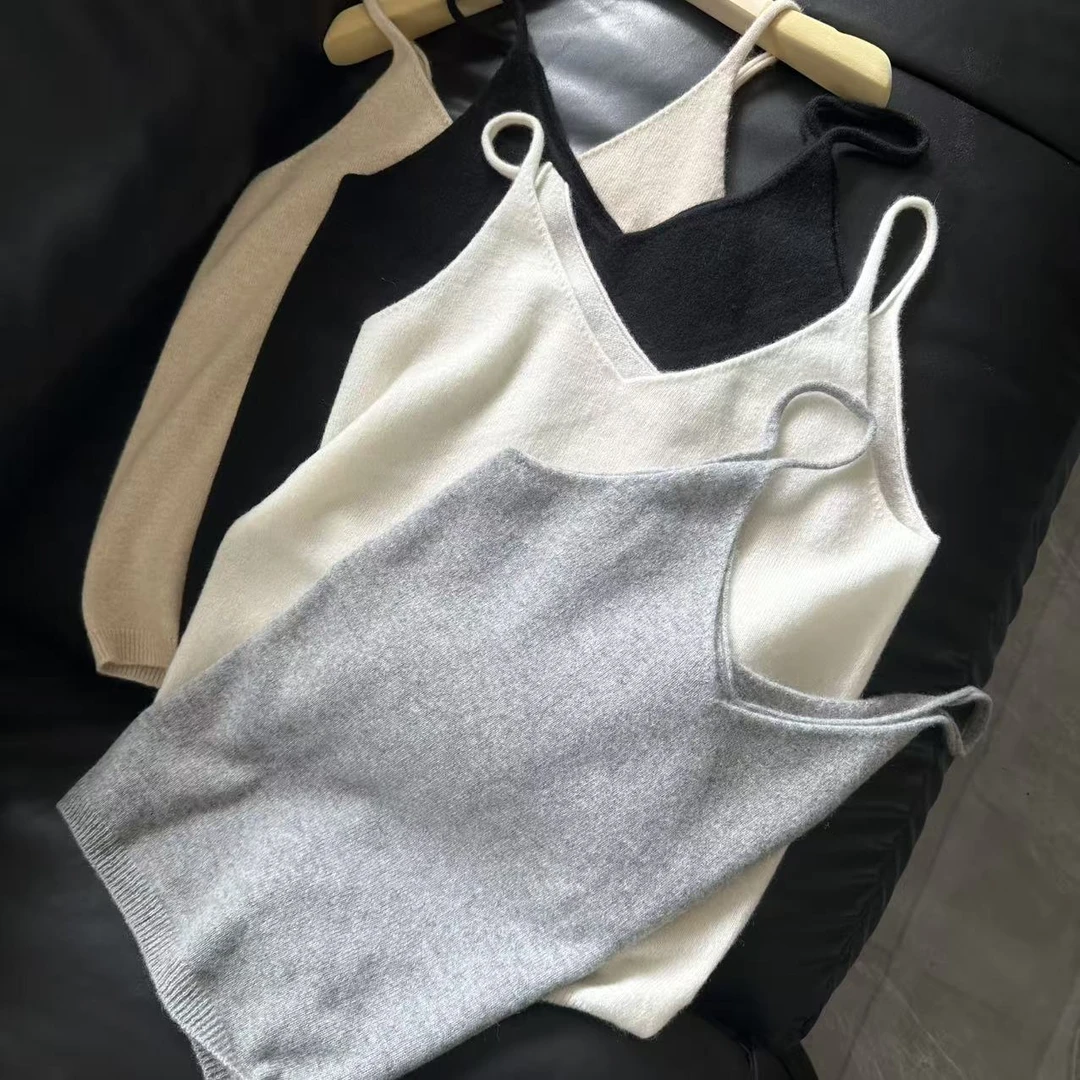 101012秋冬新款百分百纯山羊绒V领纯色 百搭时尚款