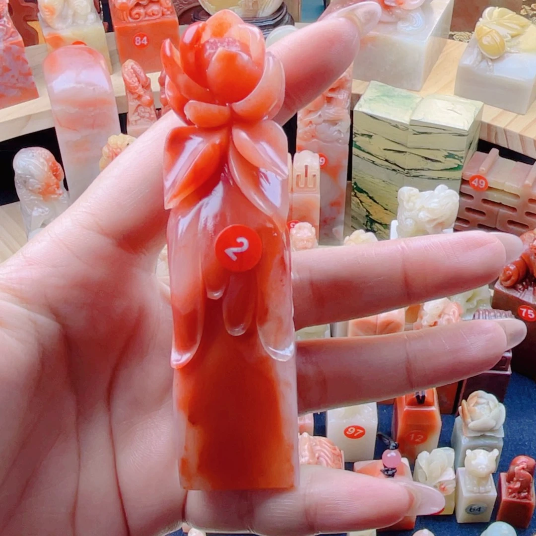 寿山石用****4寿山石手工篆刻