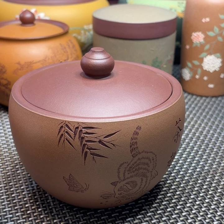 紫砂茶叶罐中高端紫砂茶叶罐