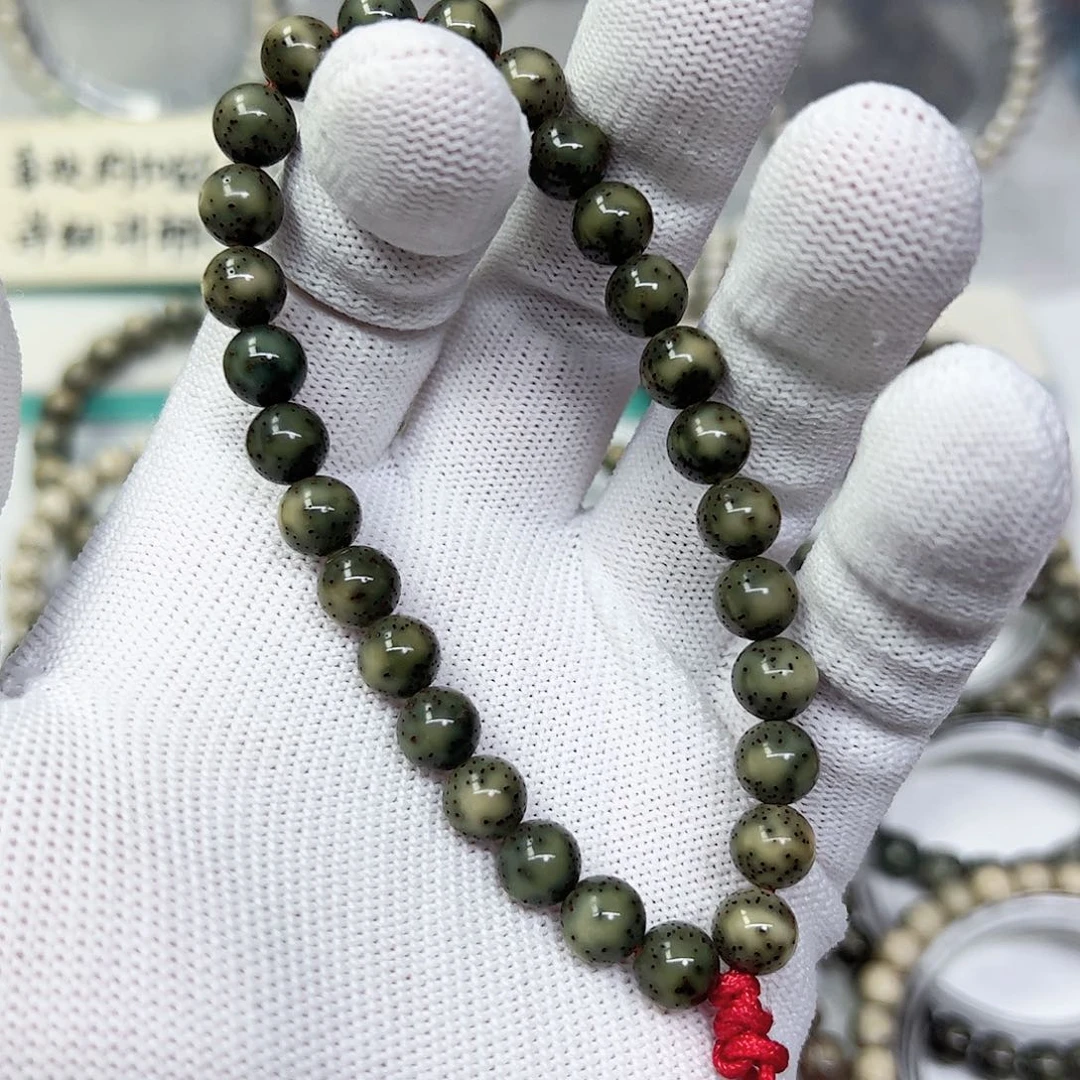 蜡***圈星月菩提手串8圆珠半壁