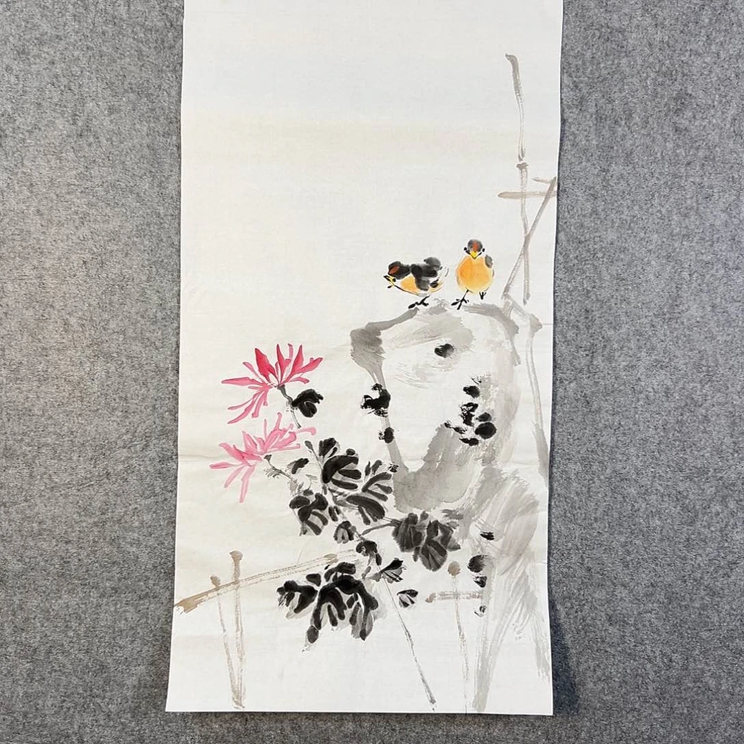 国画581 花鸟在此处飞翔也不太可能