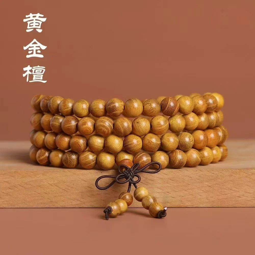 非金属木质手链 民族风男女通用黄金檀情侣首饰简约学生檀