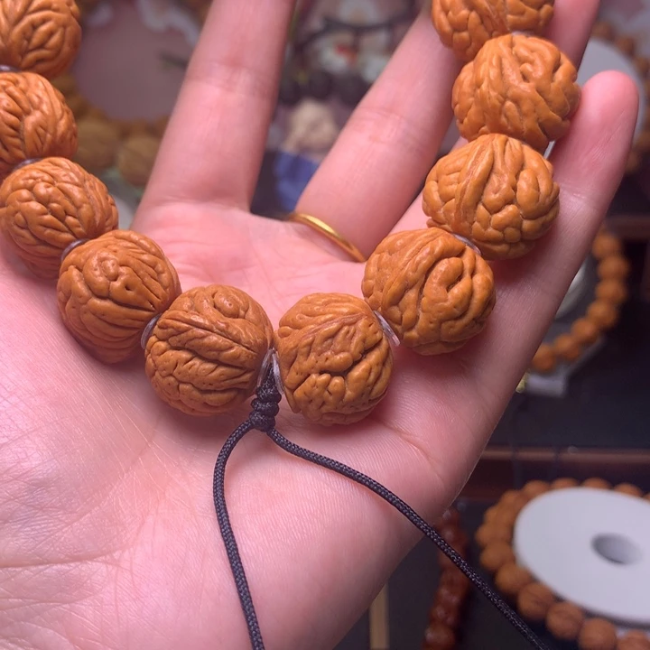 桃核手串龙纹桃核