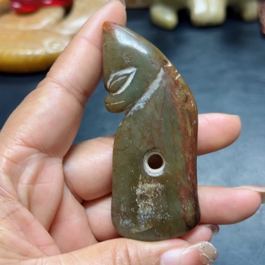 吊坠白玉菩提把件