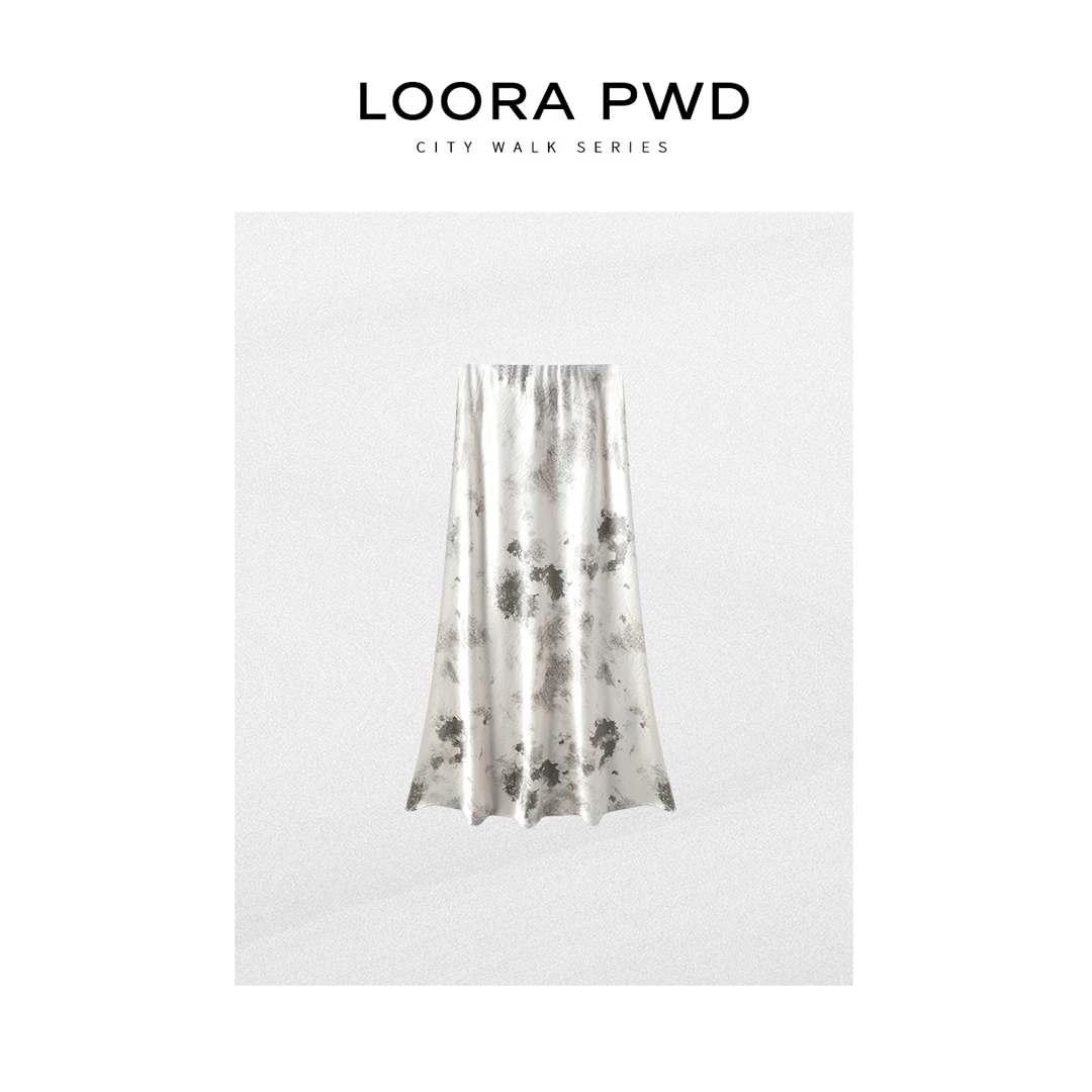 LOORAPWD/罗拉密码【限活动当日】夏季水墨晕染半身裙25CJBF0040N