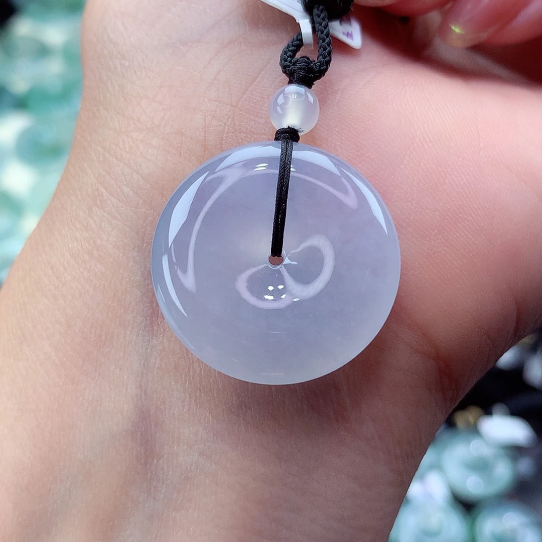 翡翠未镶嵌颈饰编号107尺寸24.7-5.8