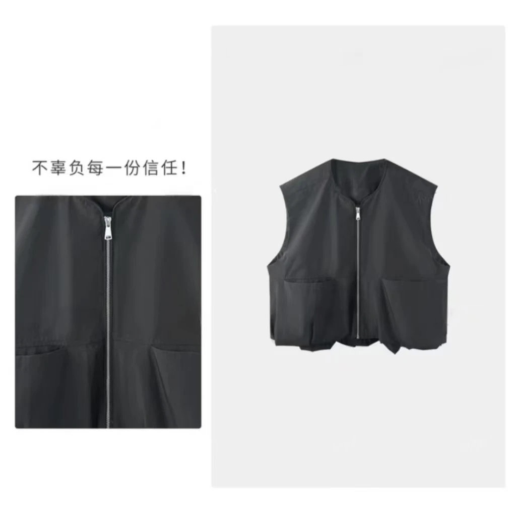 探险家夹克回头率爆表的设计感马夹2555