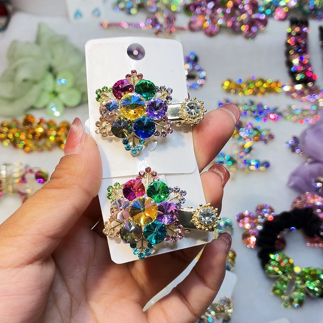 布艺铁合金发饰发夹发夹