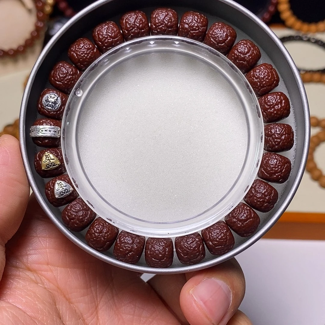 猴头核桃手串牛油膏机刷四标饕餮尺寸10+全品