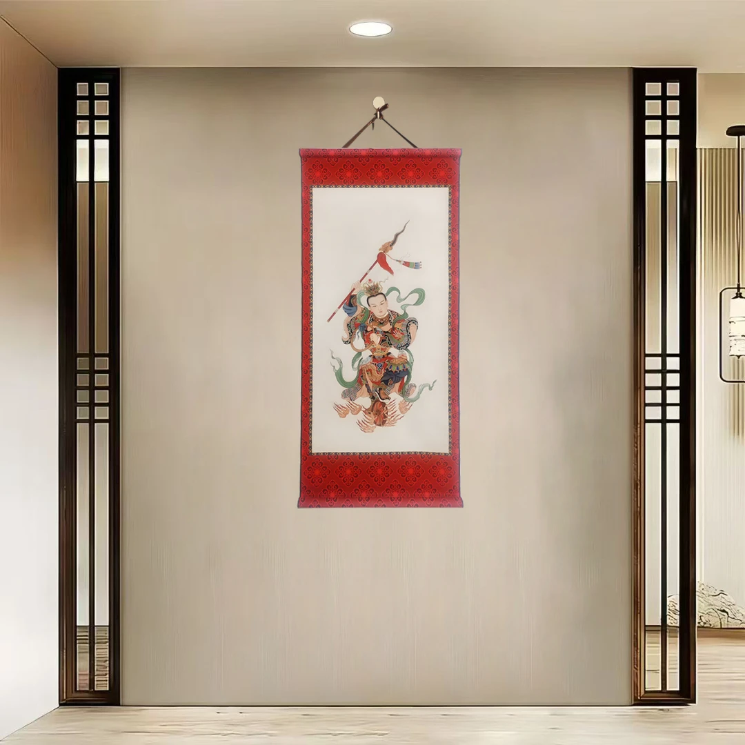 {40-803哪吒}净尺寸40x85cm现代简约挂轴装饰画