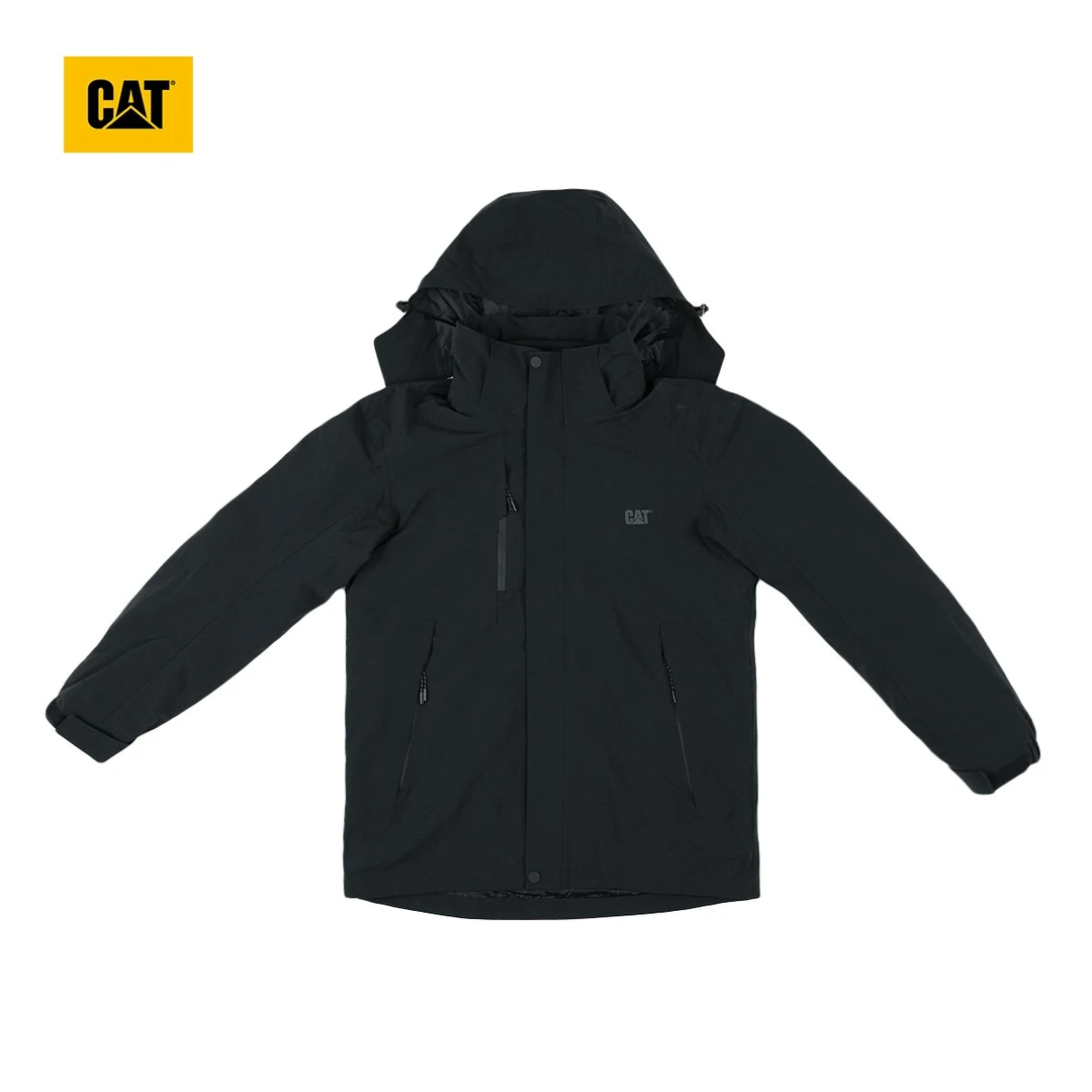 CAT卡特25秋季新品男士户外日常旅行三合一保暖冲锋衣连帽防风S