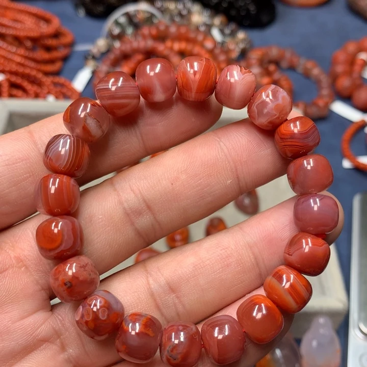 未镶嵌手串南红玛瑙10m m