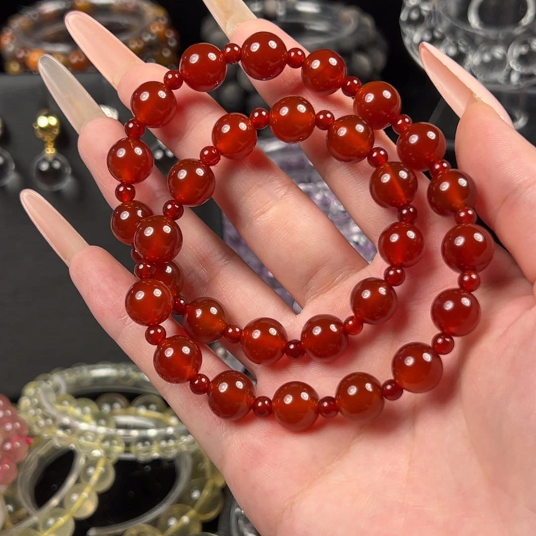 手串水晶未镶嵌红玛瑙